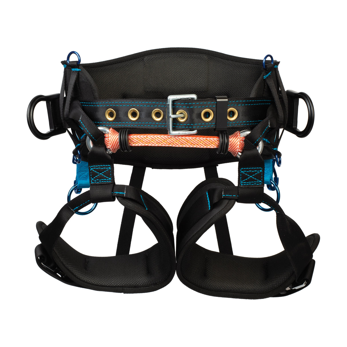 Updated Cougar Saddle with Leg Straps, front