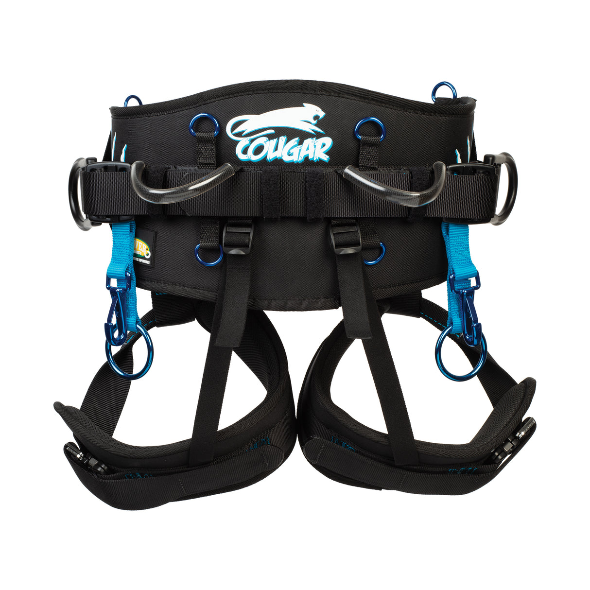 Updated Cougar Saddle with Leg Straps, back