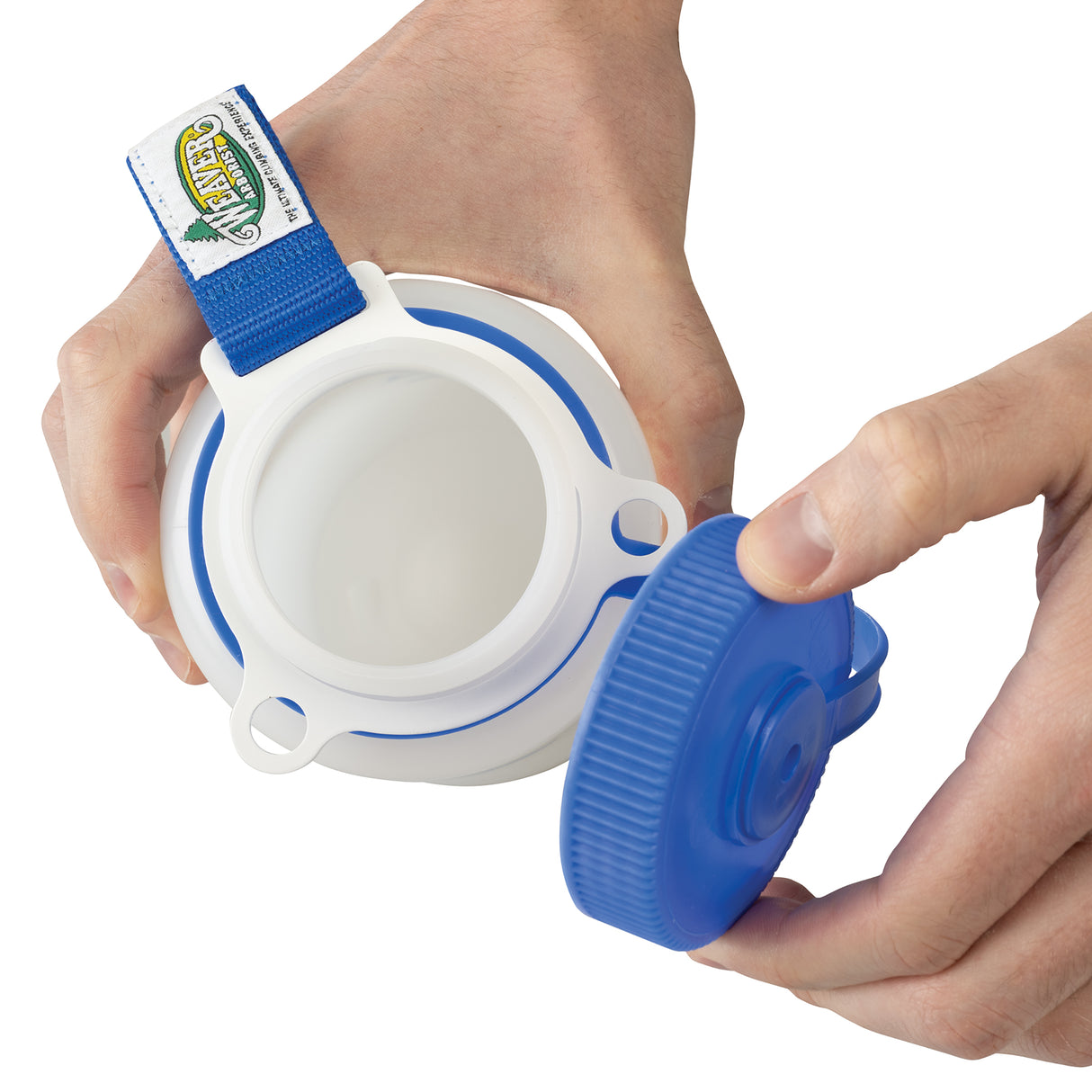 Aluminum Bottle Holder, attached