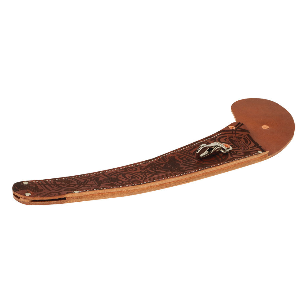 Laser-Engraved #14 Belt Saw Scabbard, Curved, Tree Frog