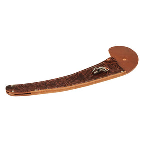 Laser-Engraved #14 Belt Saw Scabbard, Curved, Tree Frog