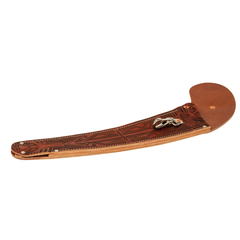 Laser-Engraved #14 Belt Saw Scabbard, Curved, Art Deco