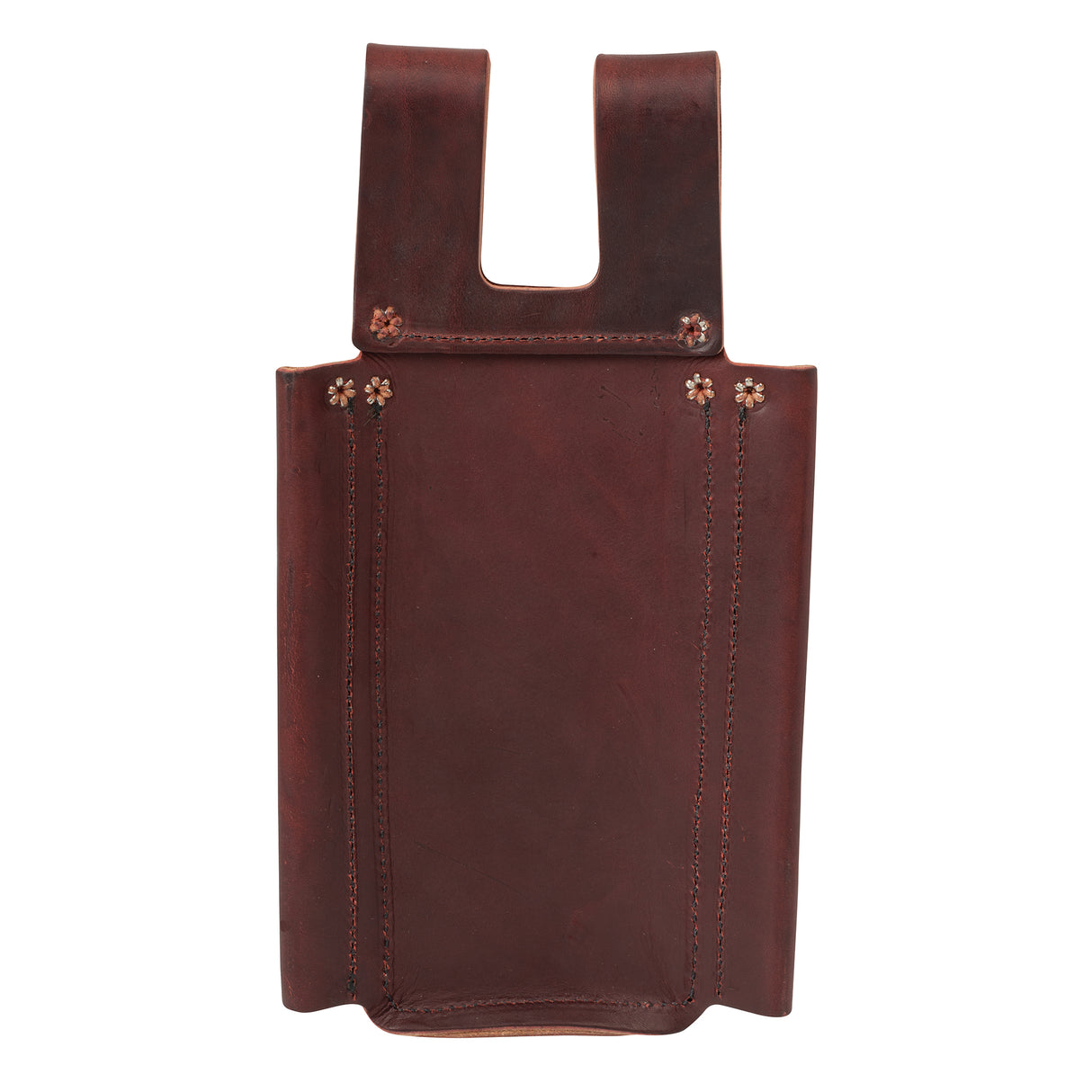 Wedge Pouch, Burgundy, back