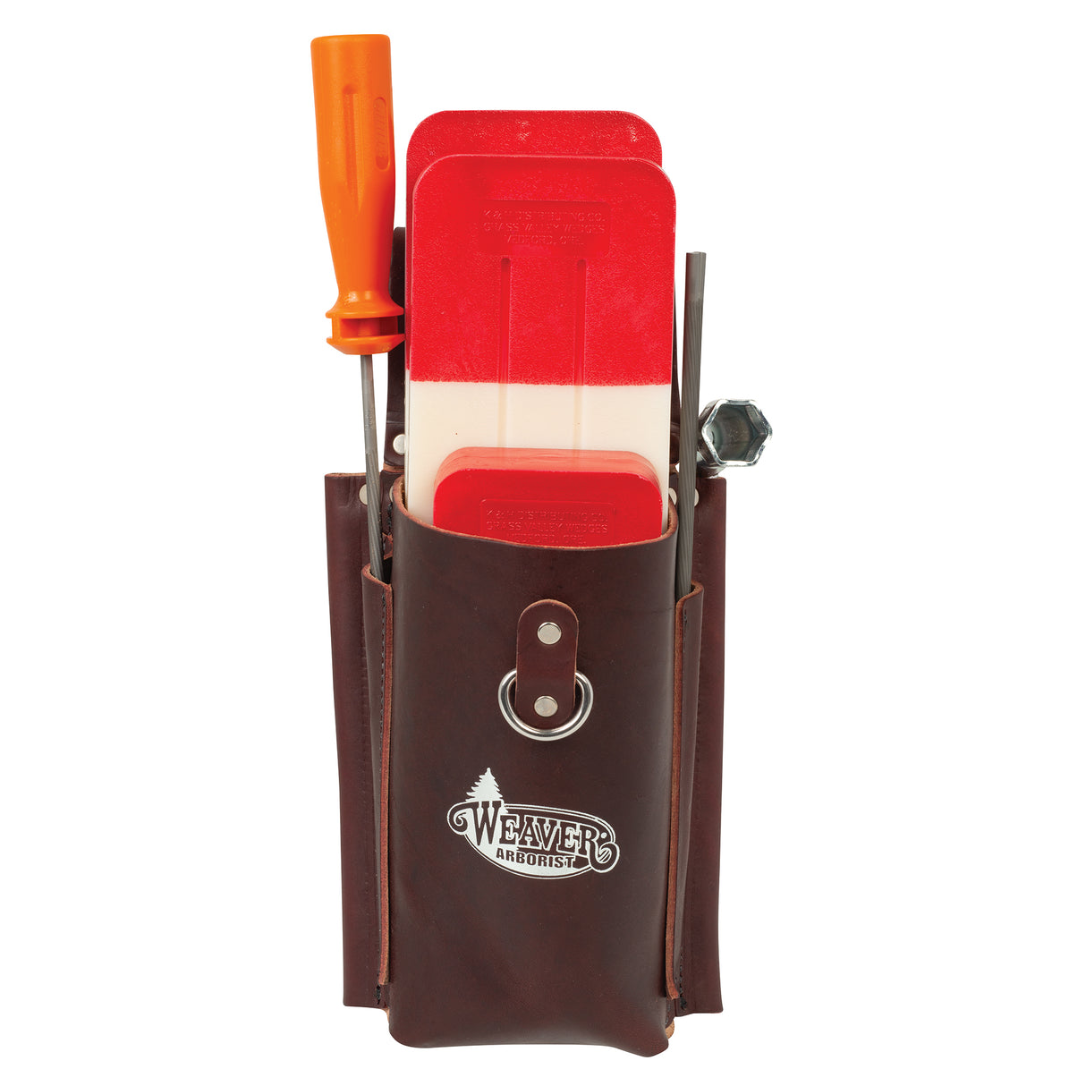 Wedge Pouch, Burgundy, with tools