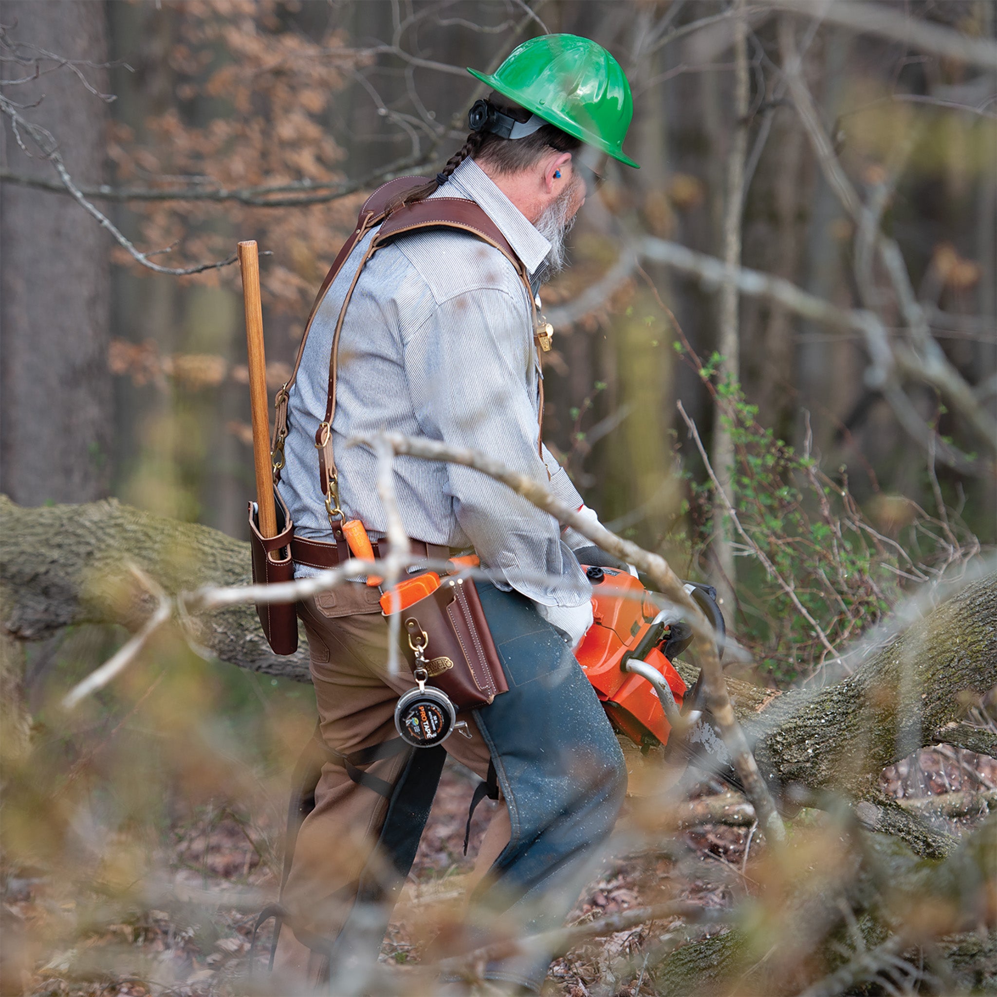 Logging Strap Legacy Logging Belt and Suspenders - Weaver Arborist