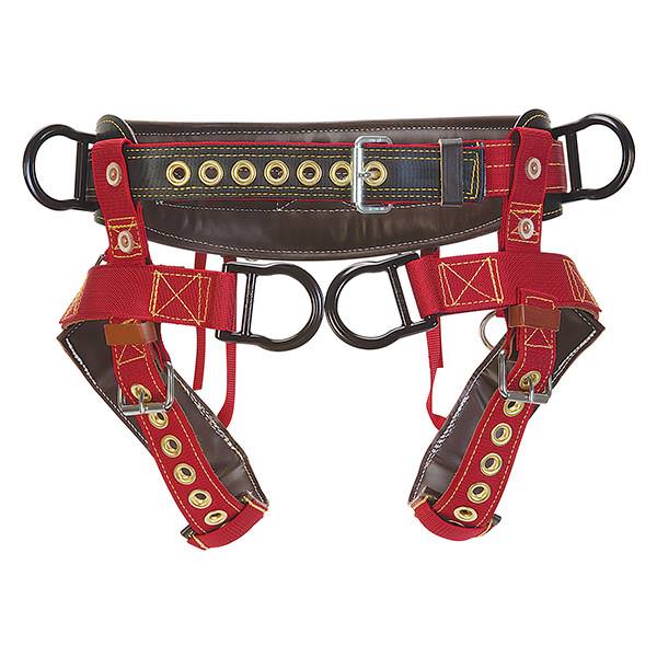 WLC-500 Tree Climbing Saddle with Padded Nylon Leg Straps - Weaver