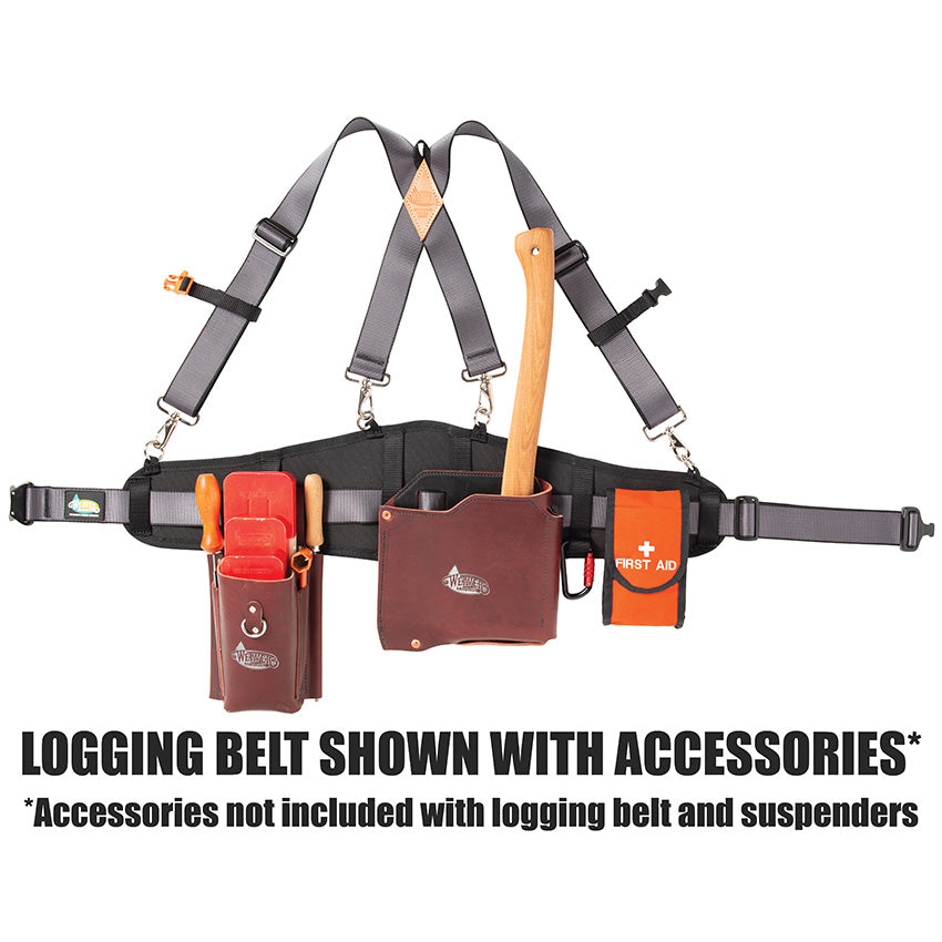 Logging Belt & Suspenders, w/Accessories