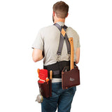 Logging Belt & Suspenders, In Use behind